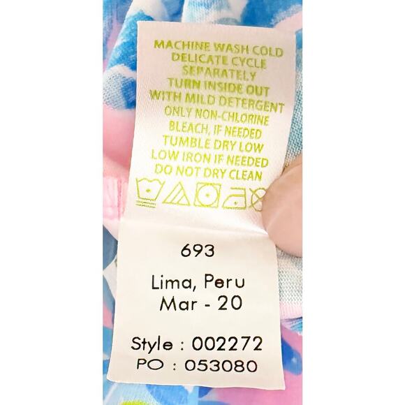 Lilly Pulitzer Womens Brewster Dress Pima Cotton In Pelican Pete Beat The Heat - Picture 10 of 10